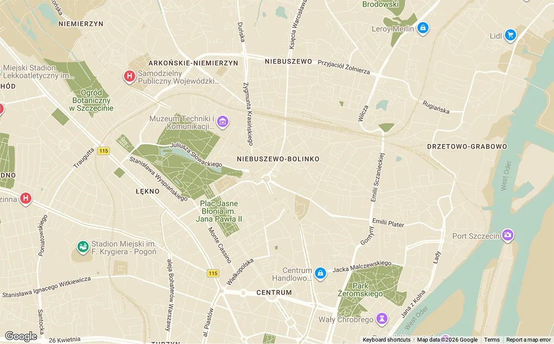 Mapa lokalizacji Grizzly Barbershop w Szczecinie